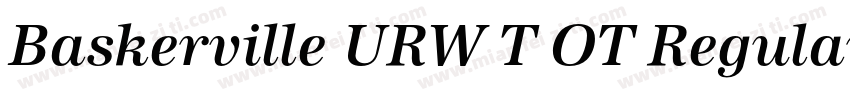 Baskerville URW T OT Regular字体转换